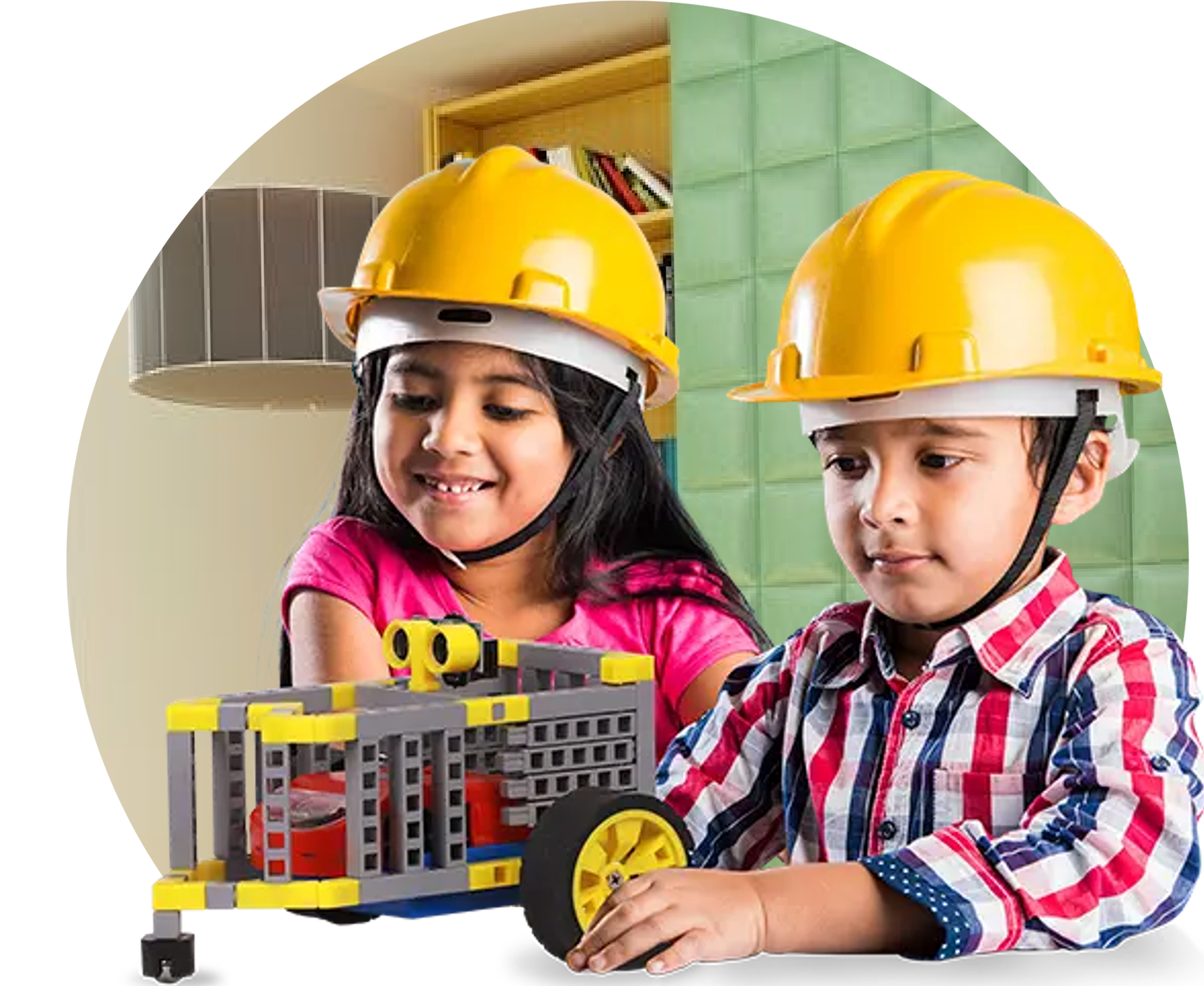 Kids with STEM project