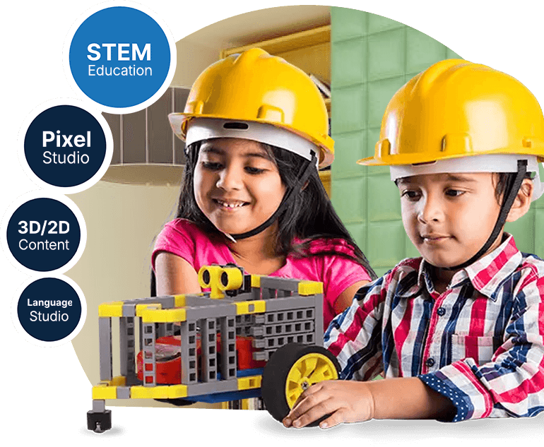 Kids with STEM project