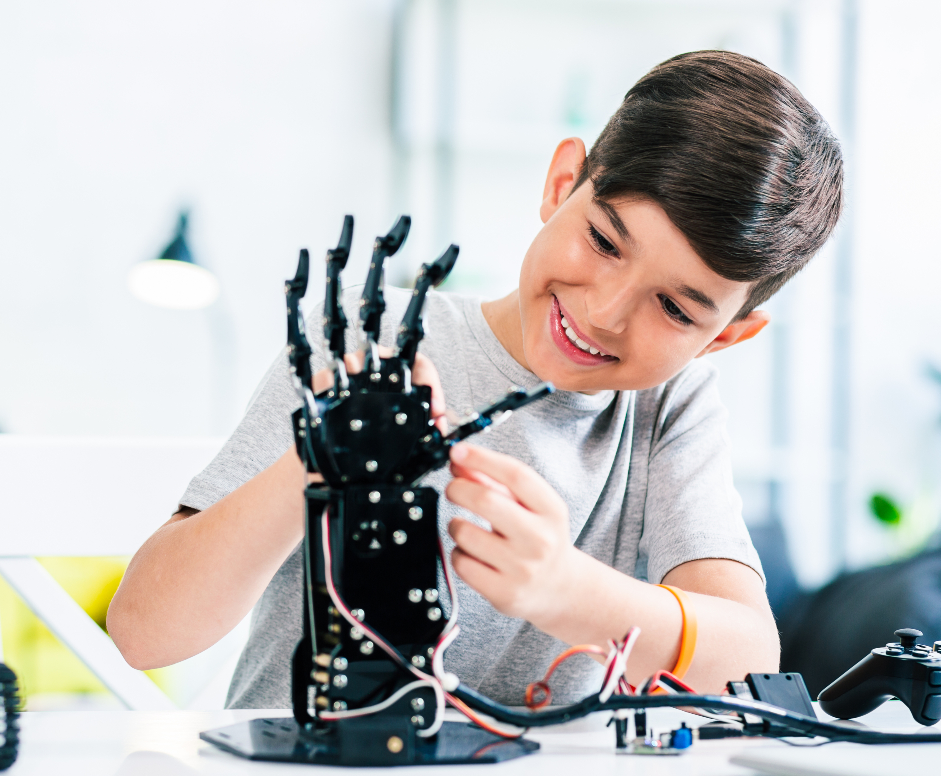 Kids with STEM project